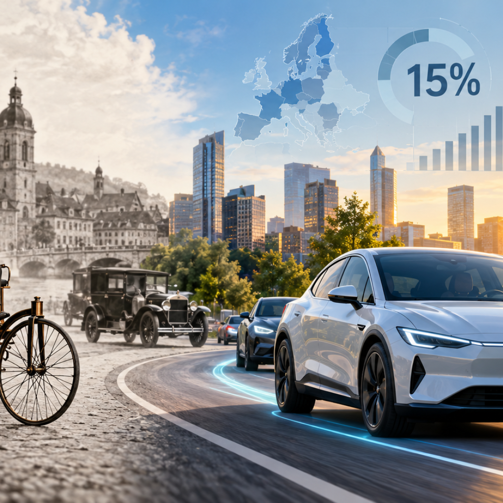 Davide Pellegrinelli

On July 3rd, 1886, in Mannheim, Karl Benz drove his Patent‑Motorwagen out of the workshop for the first time. It was a turning point: for the first time in history, a vehicle could move autonomously on a public road without horses or rails. From that moment, the automobile became one of the most powerful symbols of technological progress. Across Europe, engineers and entrepreneurs explored different solutions: steam propulsion, gasoline-powered internal combustion engines, and electric drive systems.